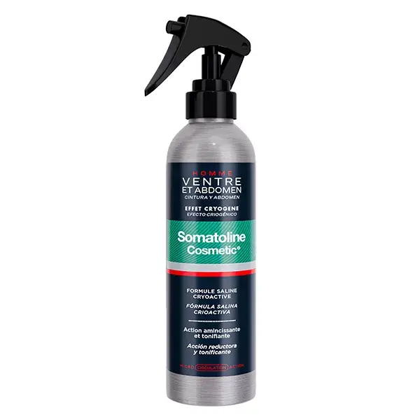 Spray criogênico Somatoline para estômago e abdômen masculino 200ml