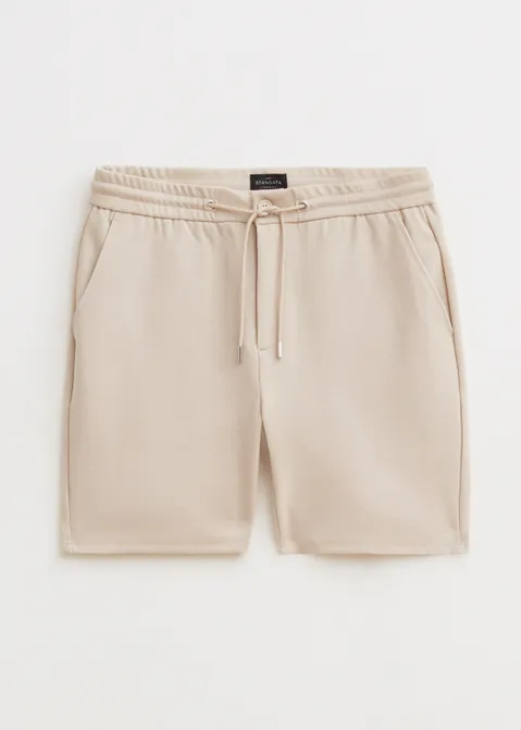 Korte broek pique zand (ZND.L)