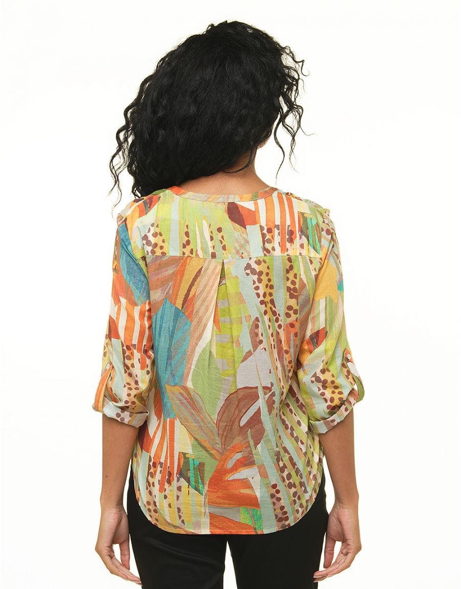 Blouse 100% coton vert