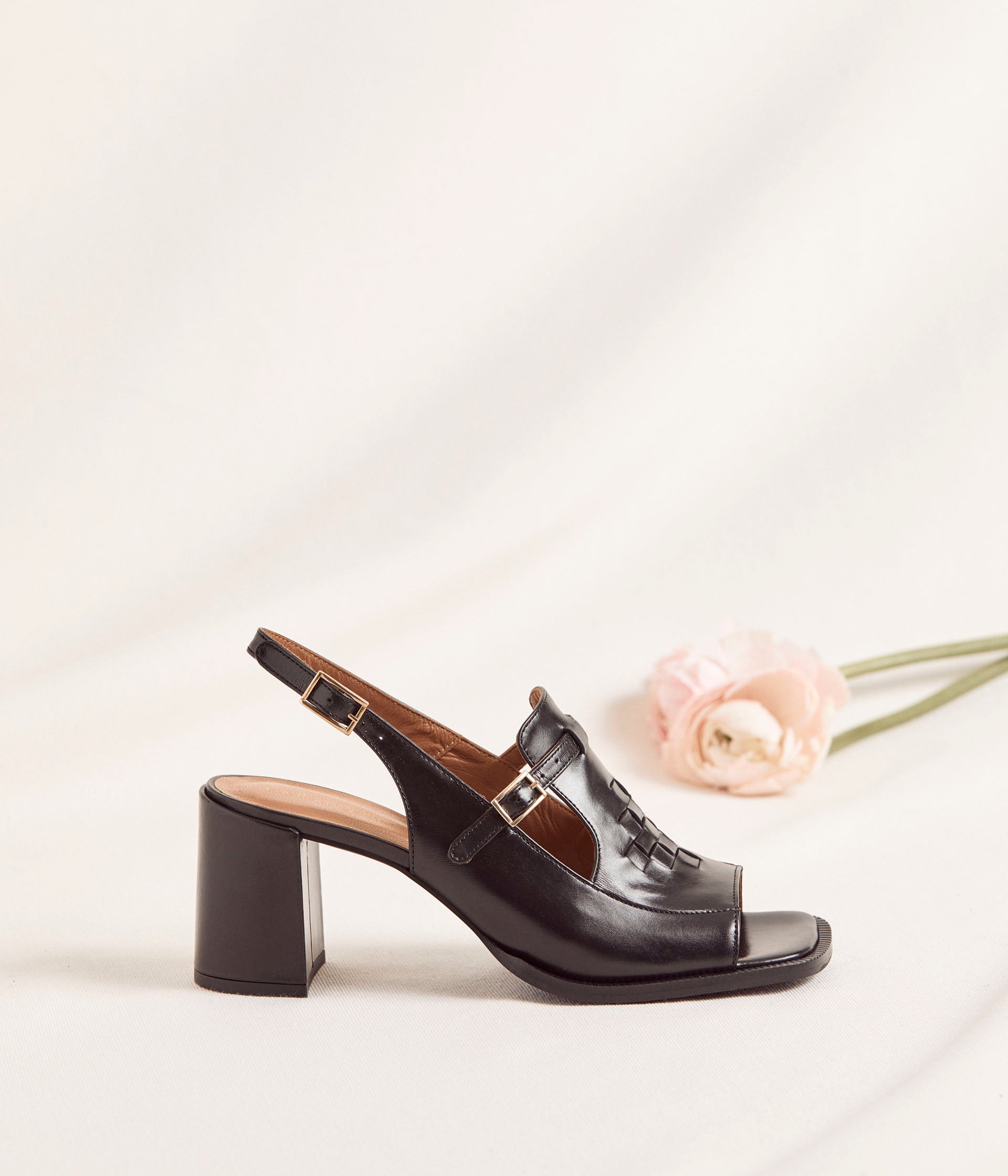 Sandales noires Addison