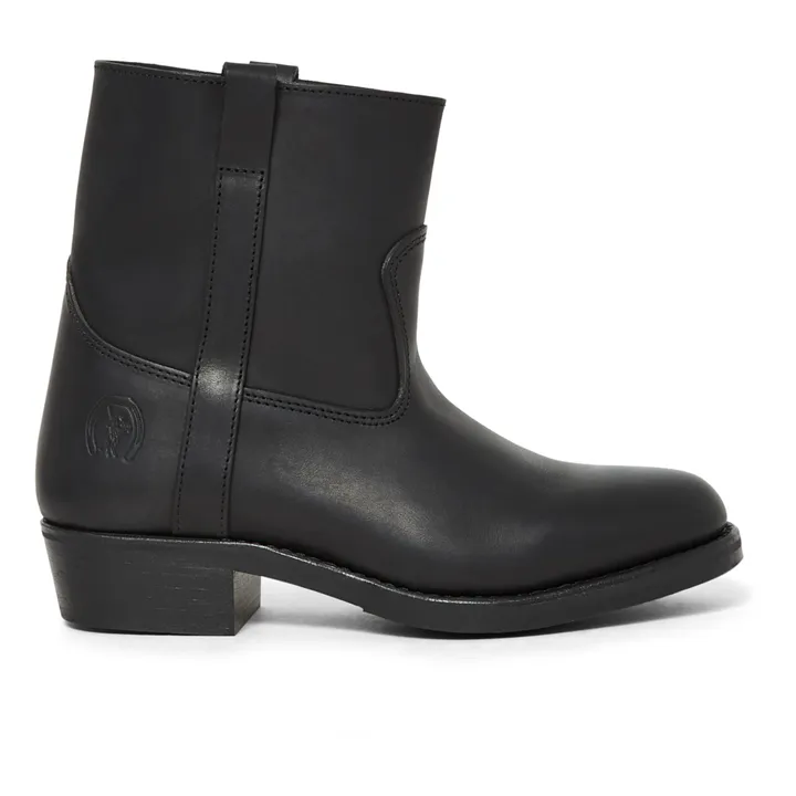 La Botte Gardiane Bottines Tiers Gardian Cuir Gras | Noir