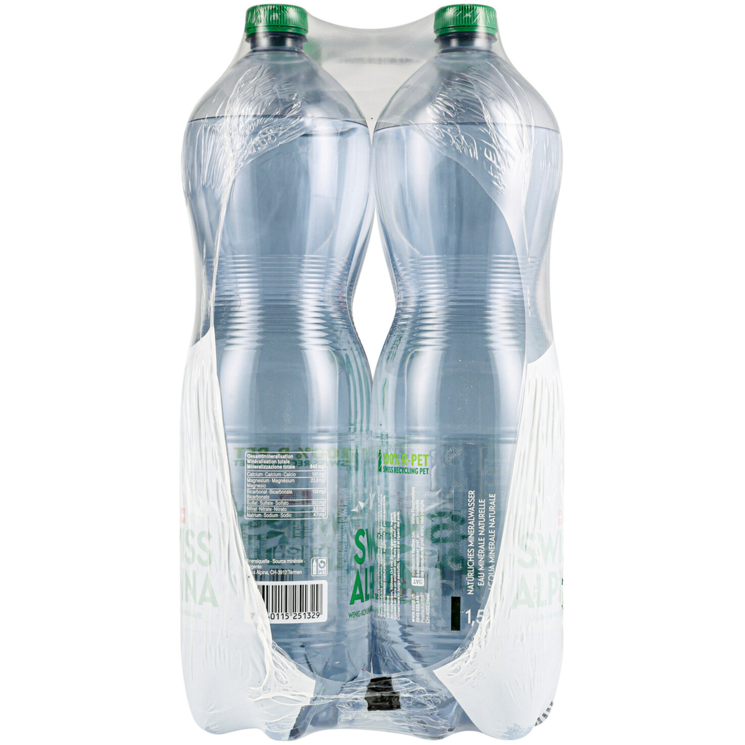Swiss Alpina Grün Mineralwasser mit wenig Kohlensäure 6x1,5l