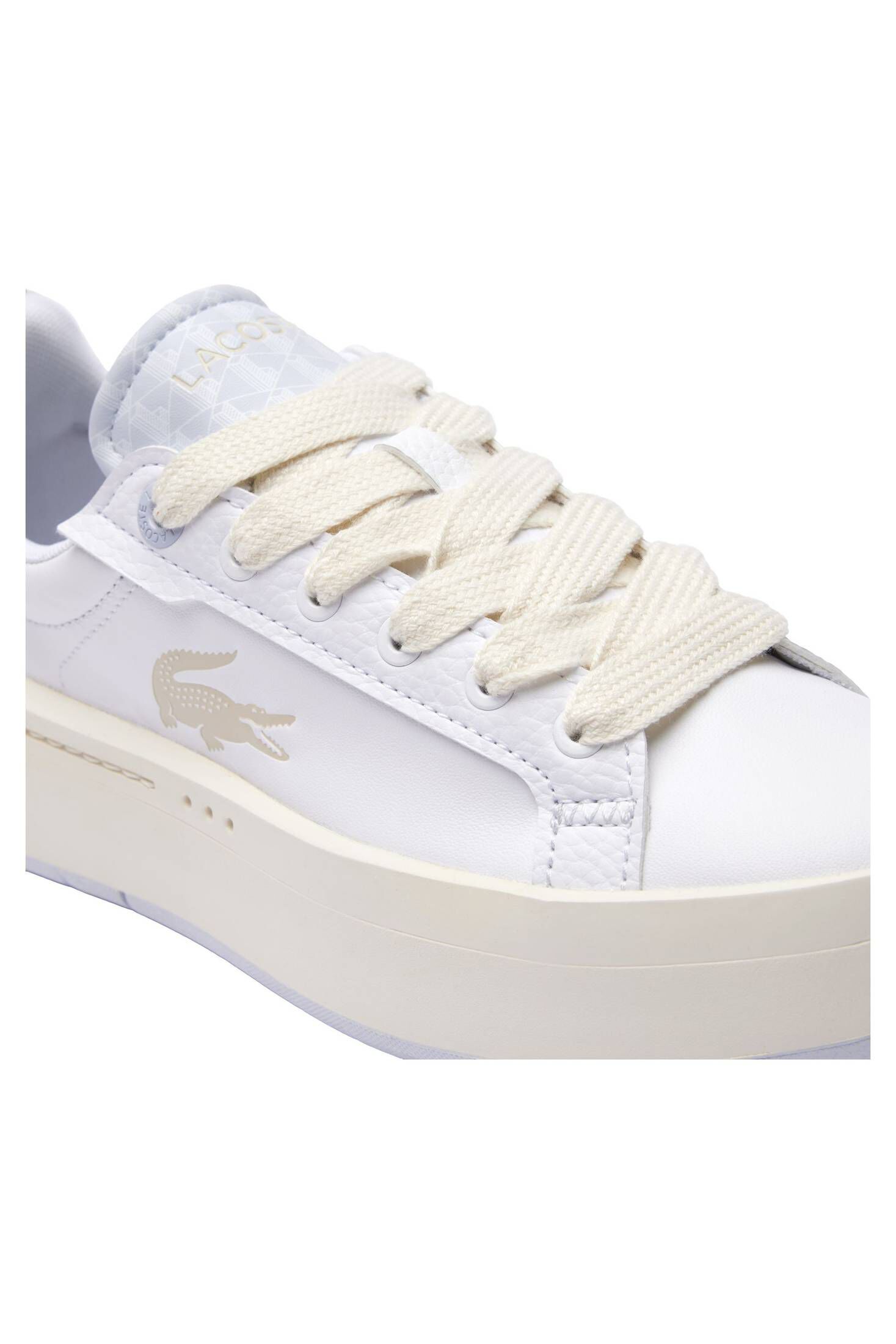 Lacoste| Damen Sneaker CARNABY PLATFORM aus Leder mit Monogramm