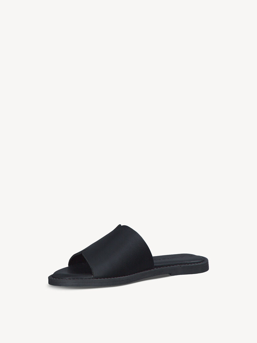 Leren Slipper - zwart
