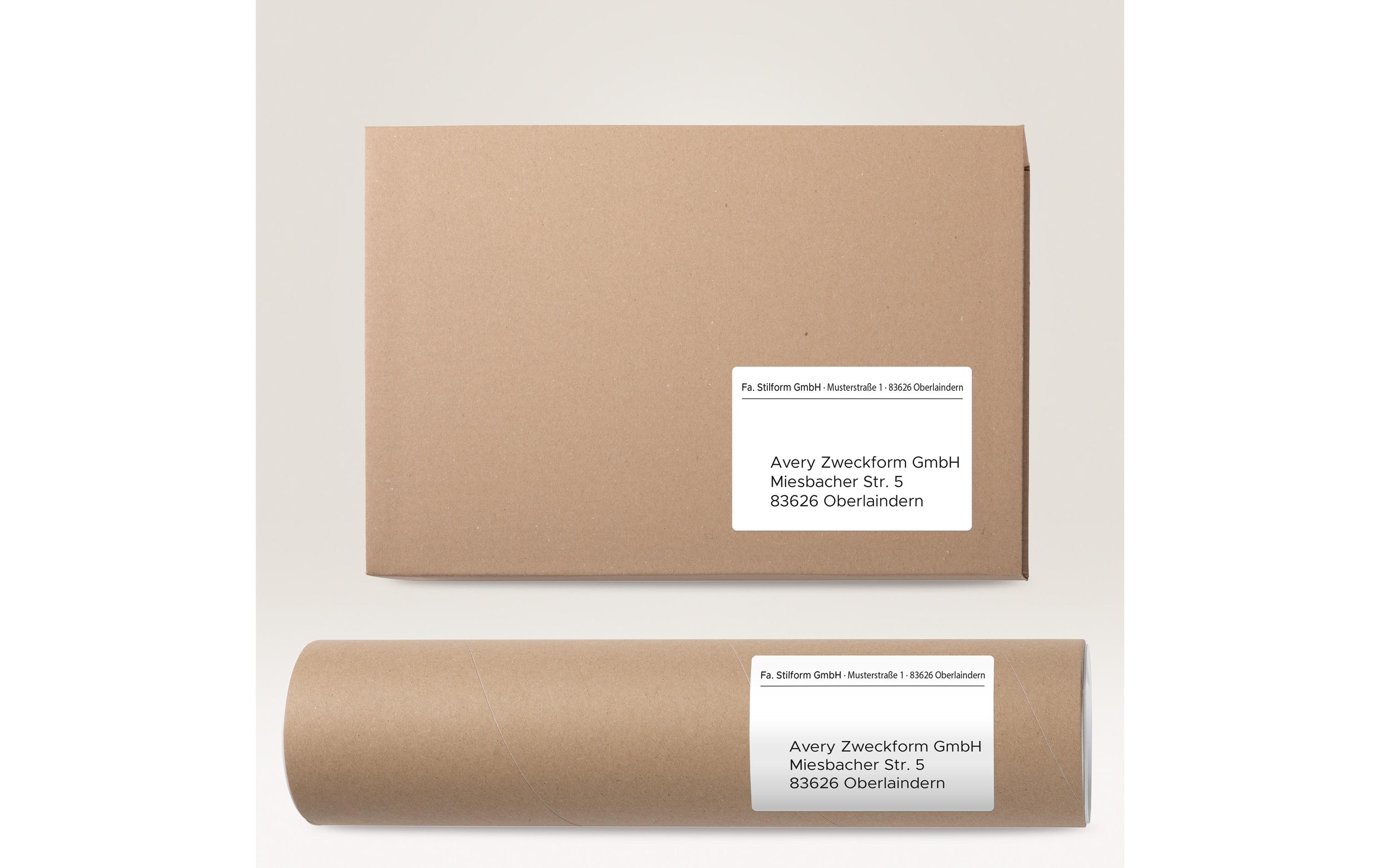 Universal-Etiketten 6124 105 x 148 mm, 10 BlattWeisse Aufkleber, permanent haftend