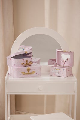 Alice & Fox Koffert 2-Pack & Smykkeskrin Enhjørning, Rosa