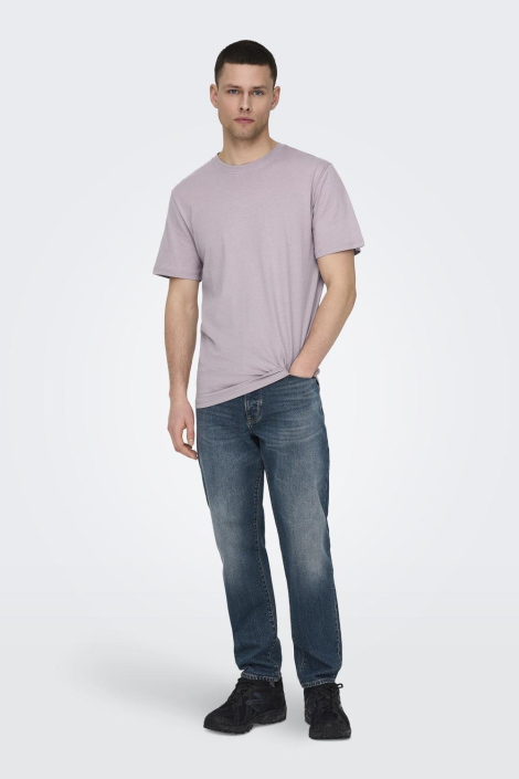 Only & Sons paarse heren t-shirt