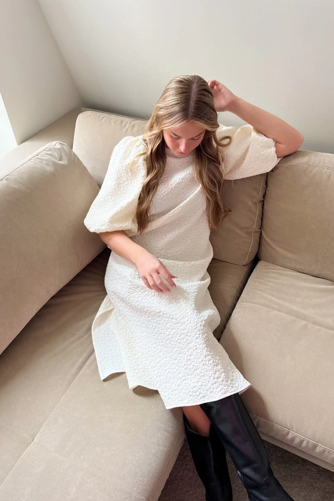 Noella Reno Pastis Long Dress cream
