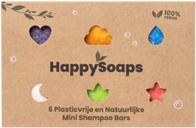 HappySoaps Mini Shampoo Bars 6 stuks