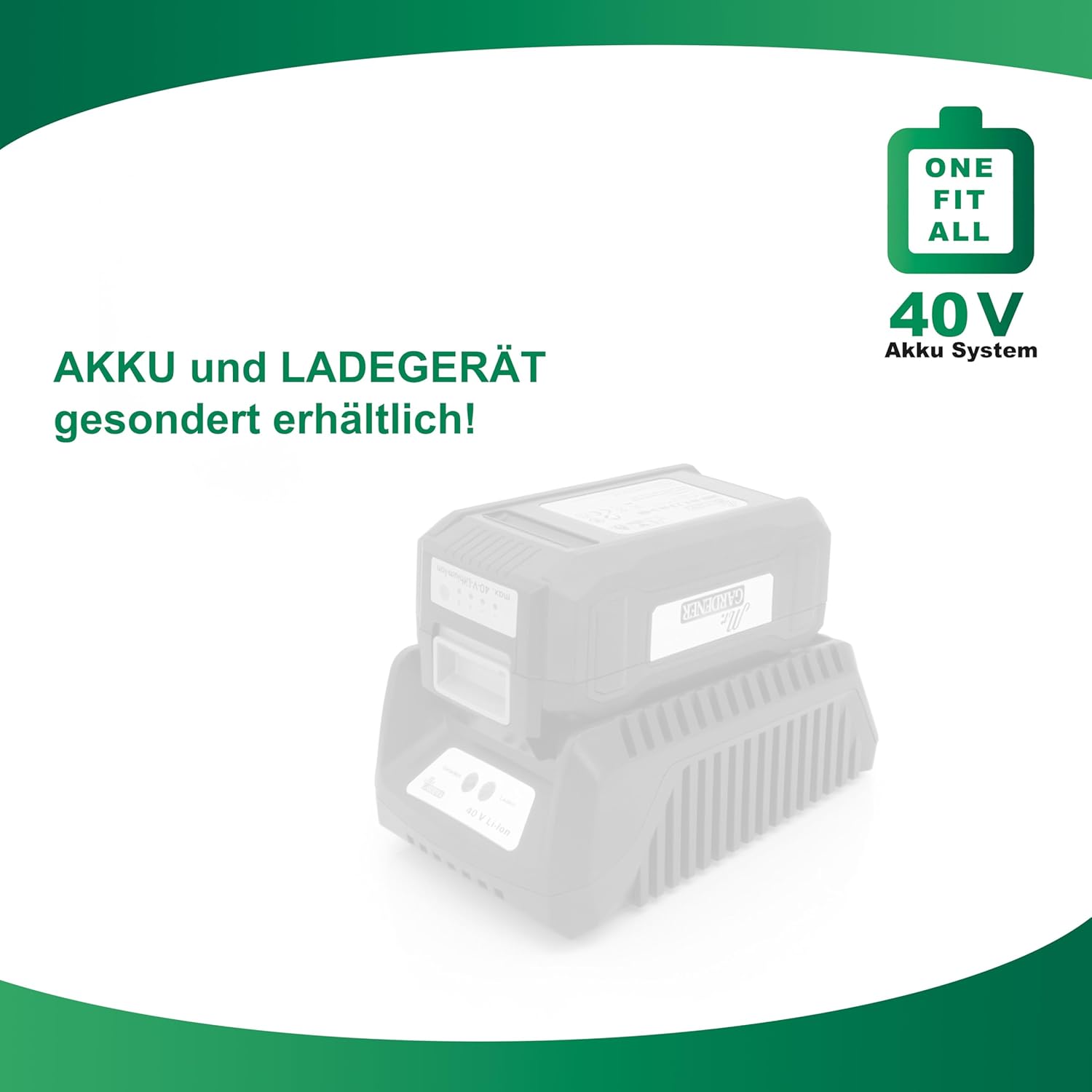 40V Akku Vertikutierer Rasenlüfter bürstenloser Motor 4038-2 Li - ohne Akku und Ladegerät - 38 cm Arbeitsbreite - Messerwalze + Lüfterwalze - 5 Stufen Höhe