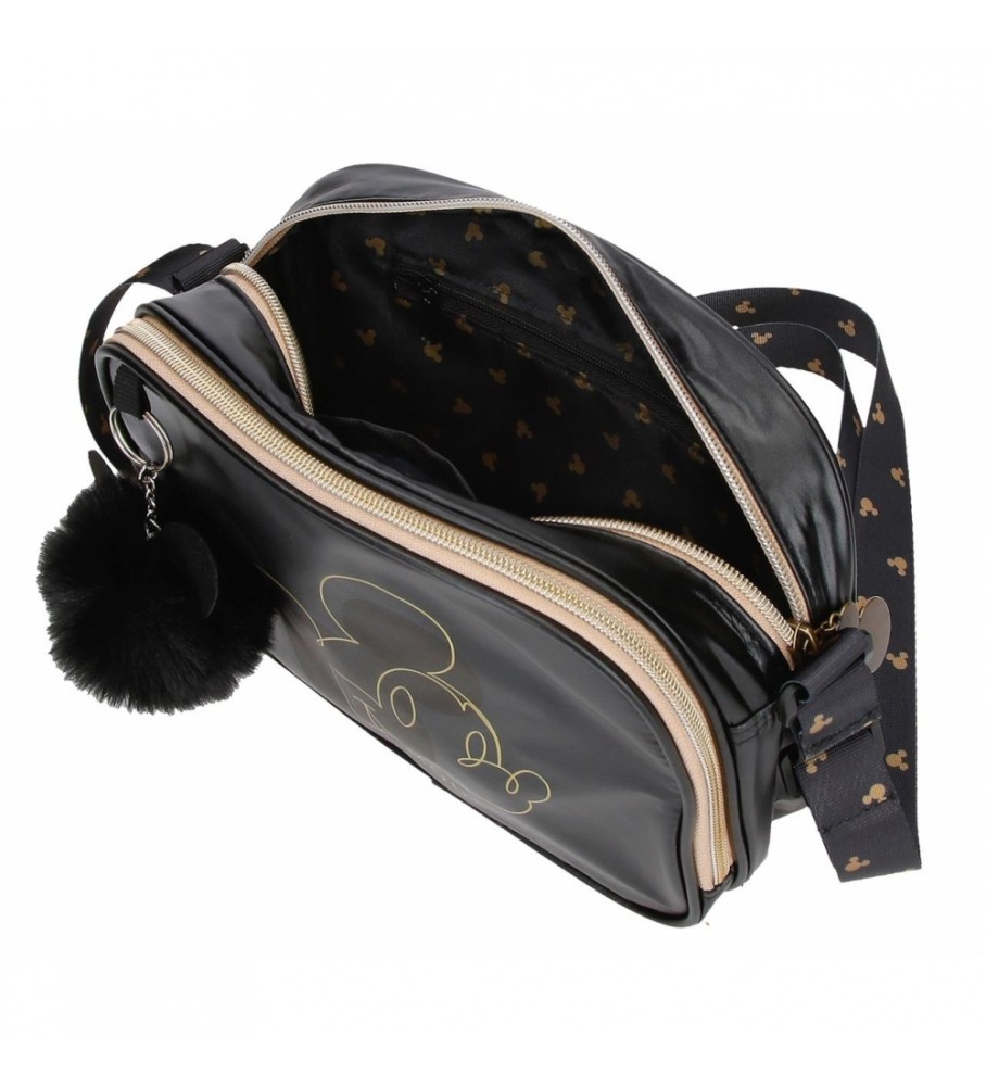 Bolsa de ombro Joumma Bags Mickey Mouse, preta