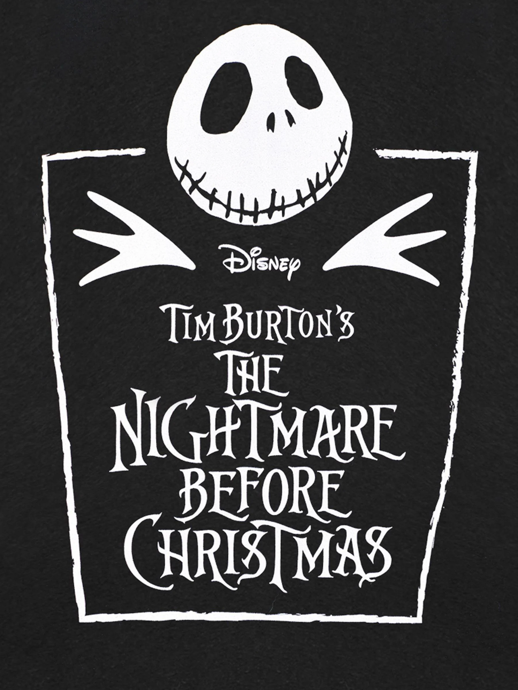 Zwart - Vanilla Underground Kids Unisex Disney The Nightmare Before Christmas gelicentieerd 100% katoenen Halloween T-shirt