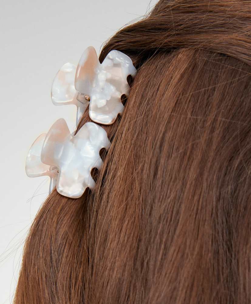 2 mini presilhas de cabelo