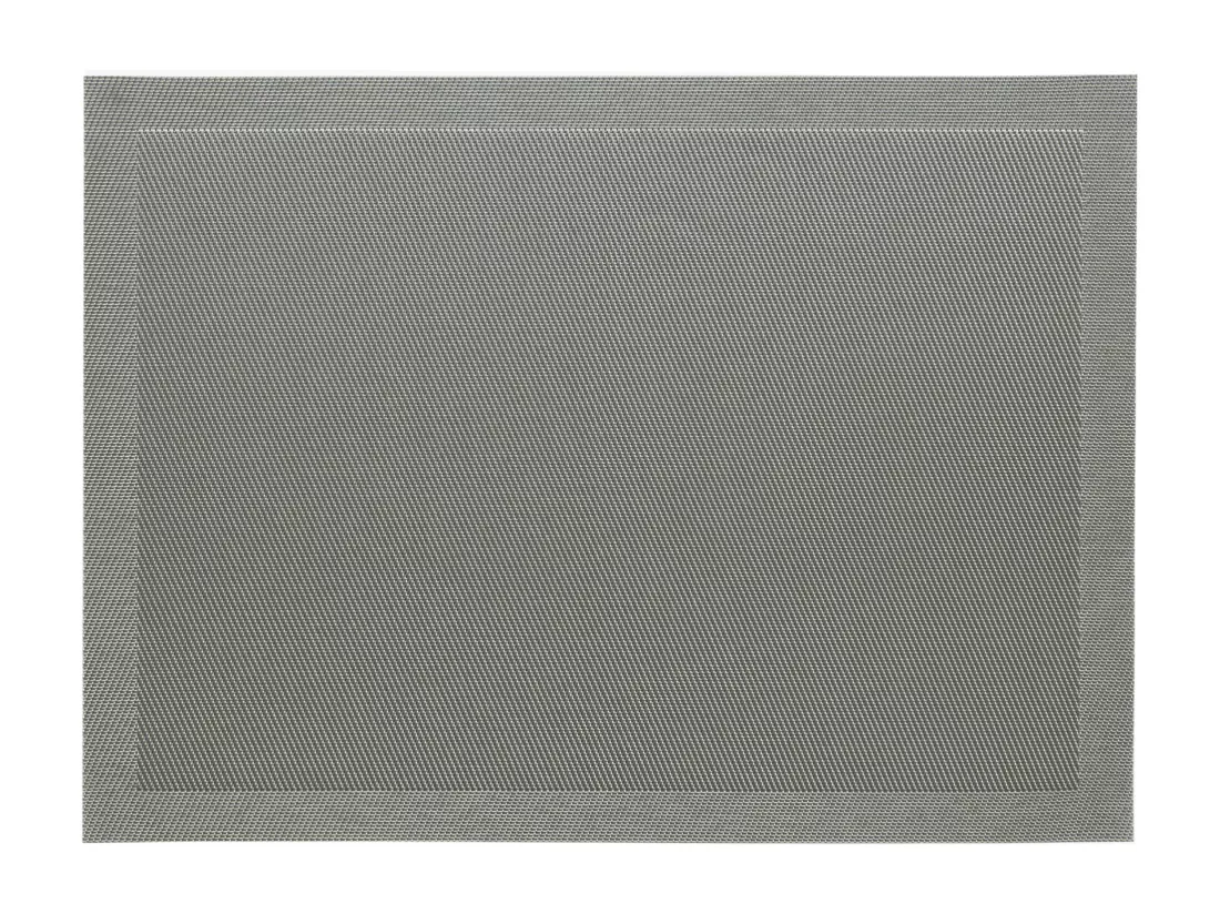 Lot de 2 sets de table synthétique 33x46 cm TAKAO gris Opaline