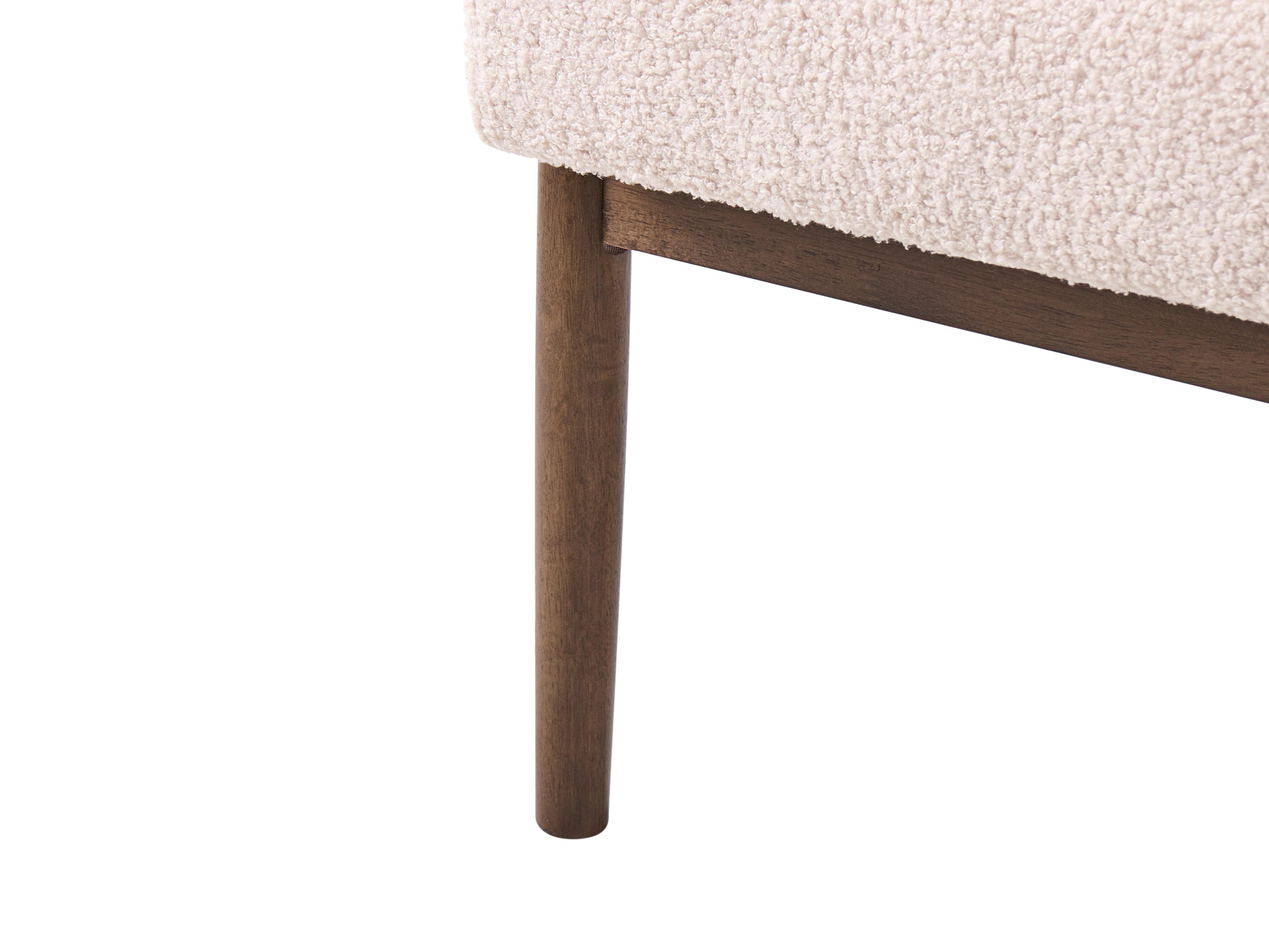 Bank 2-zits ESRUM Bouclé Donkerbruin/beige