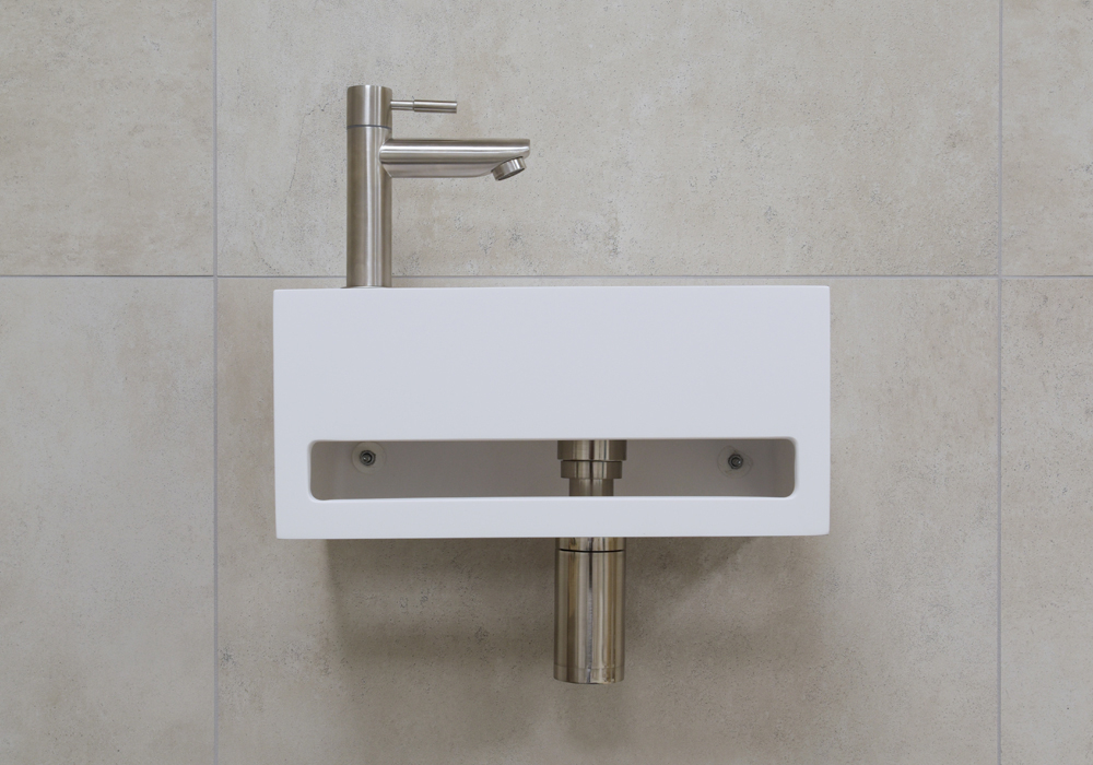 Saniclear fonteinset bali links met RVS kraan