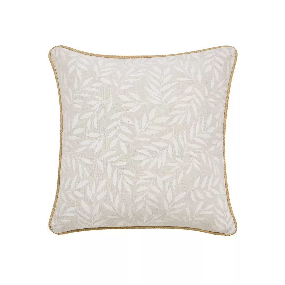 Coussin carré coton (45 x 45 cm) Naya Beige