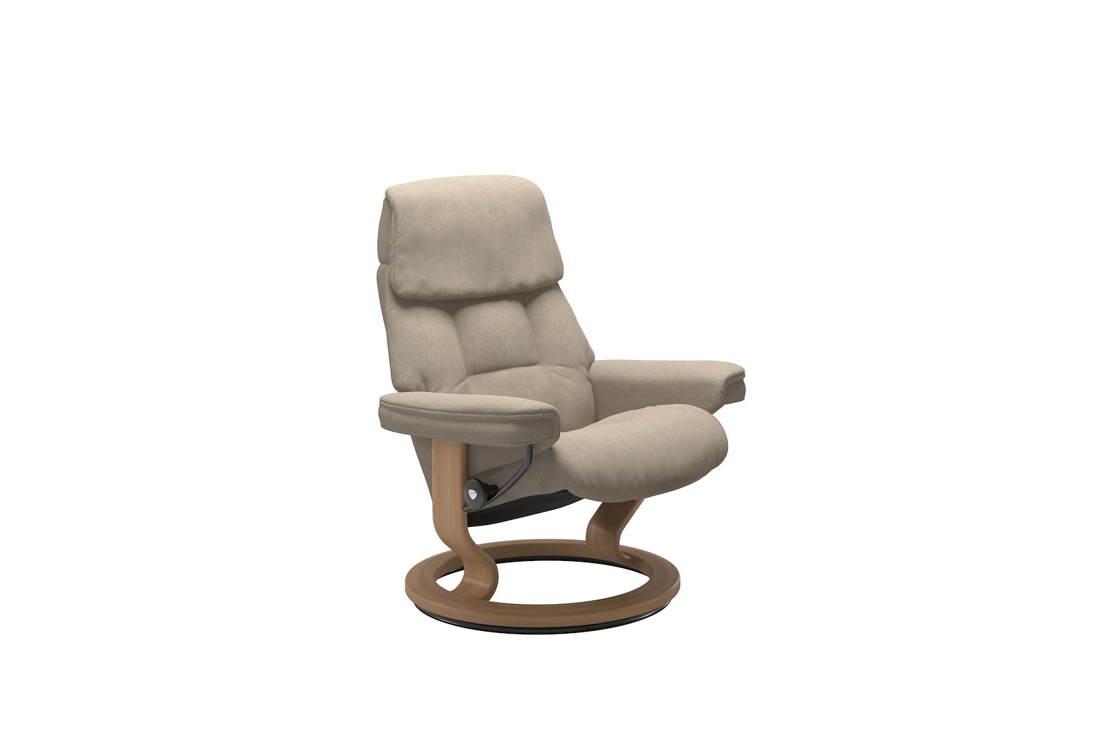 Ruby lenestol Tekstil Calido Light Beige - Classic - Eik
