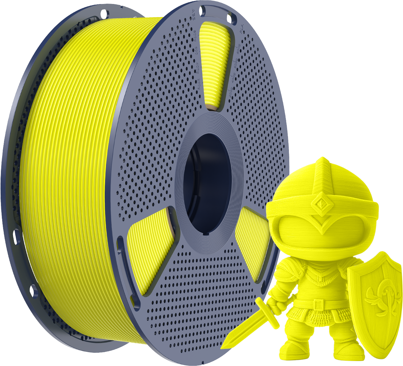 SUNLU  PLA+ Yellow, 1,75 mm / 1000 g    Modifiziertes PLA Filament mit hoher Zähigkeit