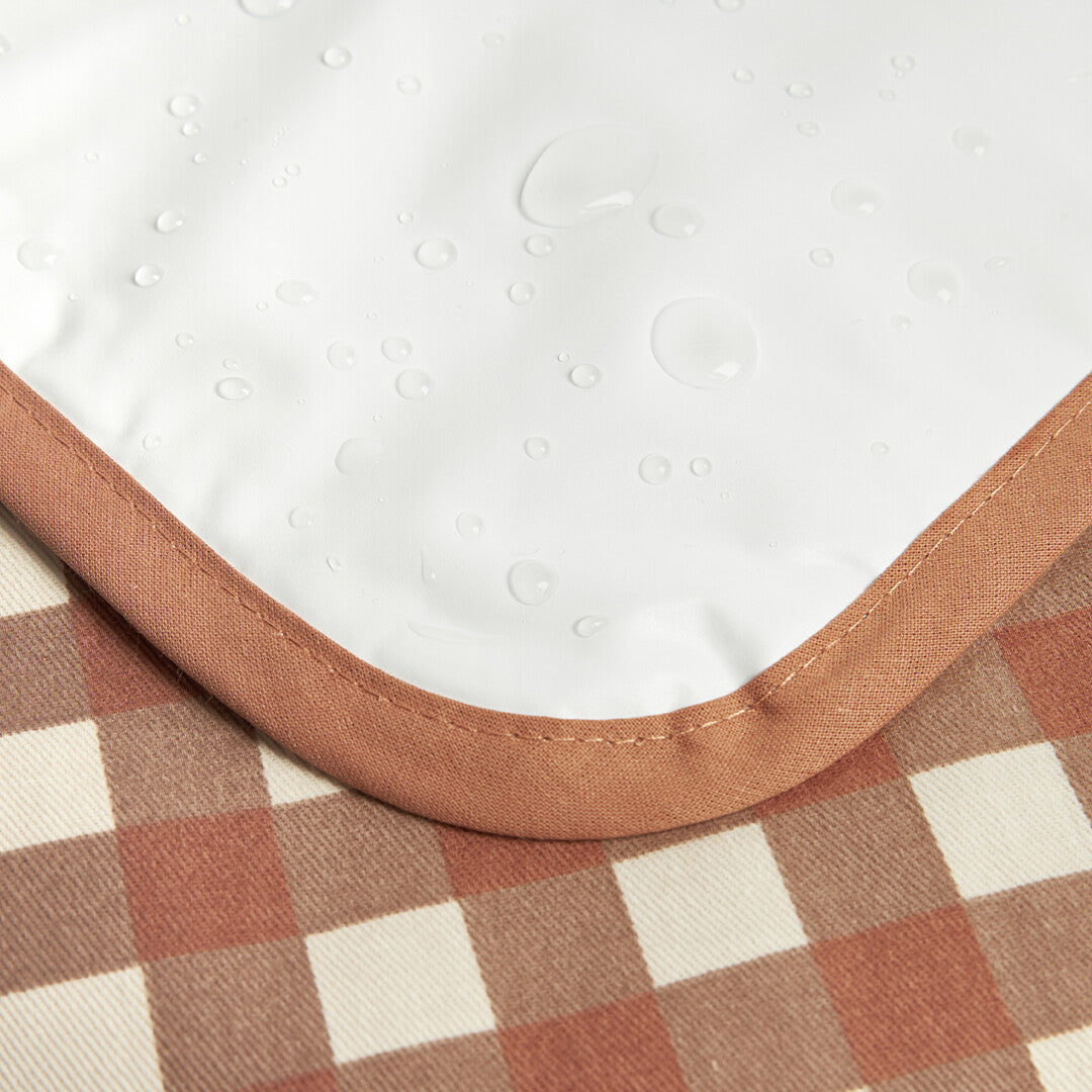 Nobodinoz verschoonmat hyde park - terracotta checks