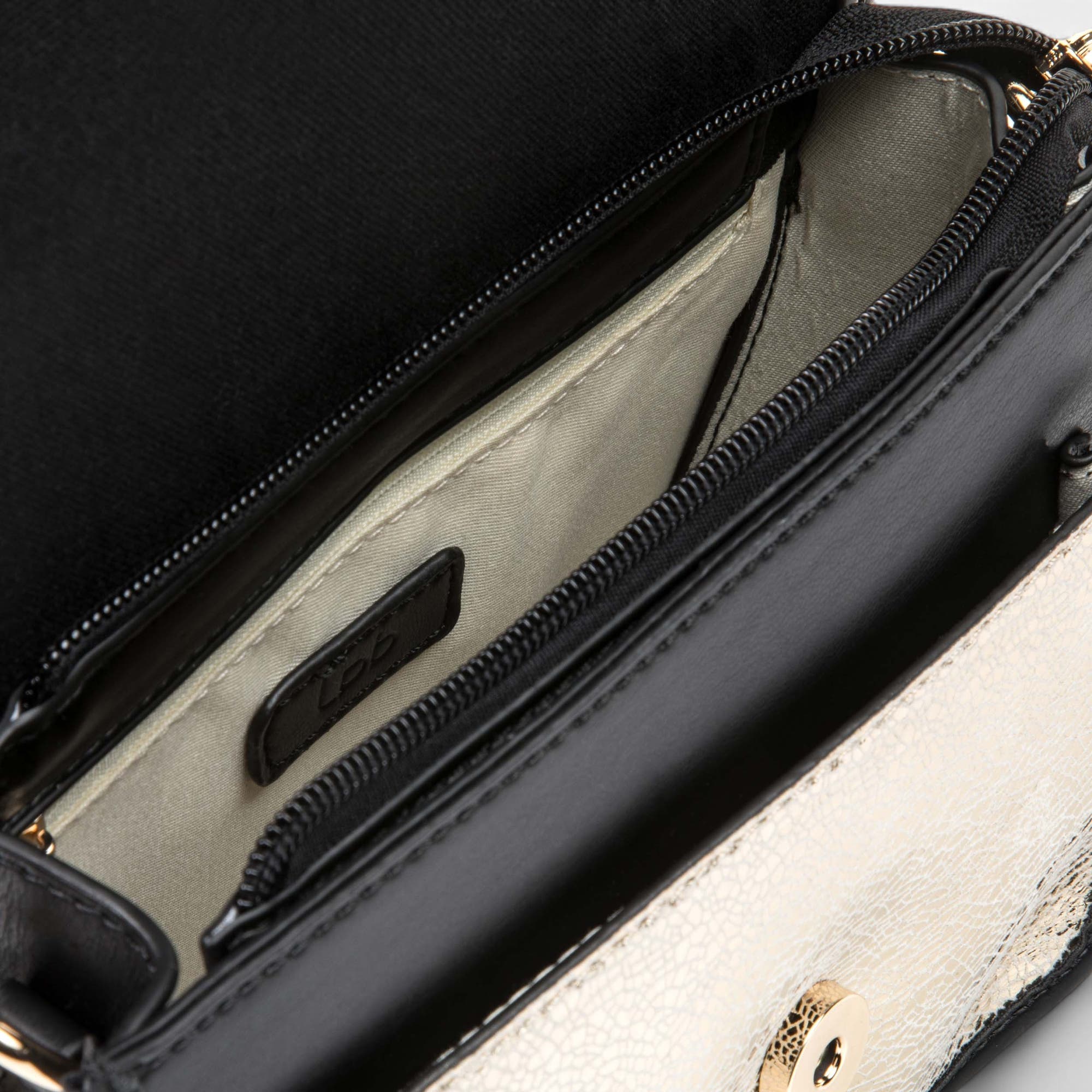 Sac bandoulière or