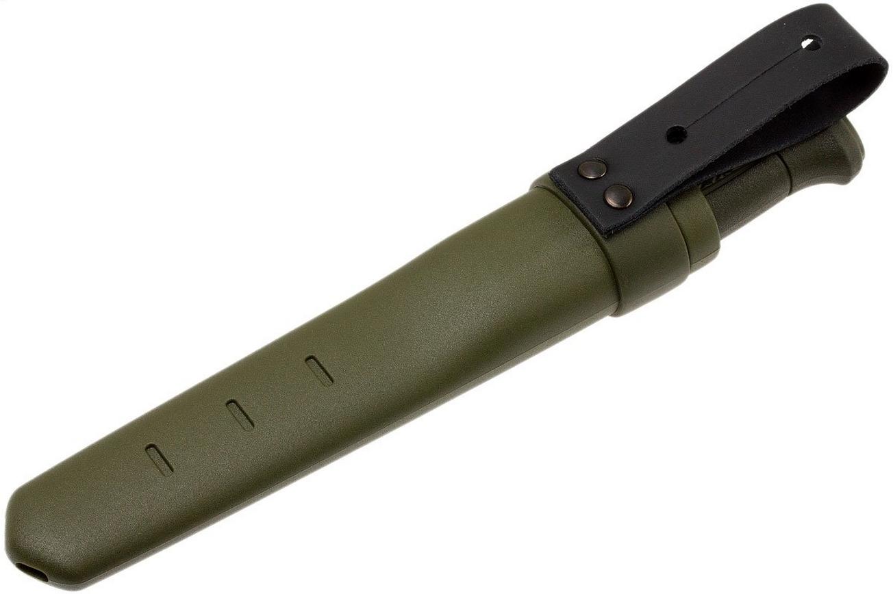 Mora Kansbol 12634 bushcraftmes met schede, groen