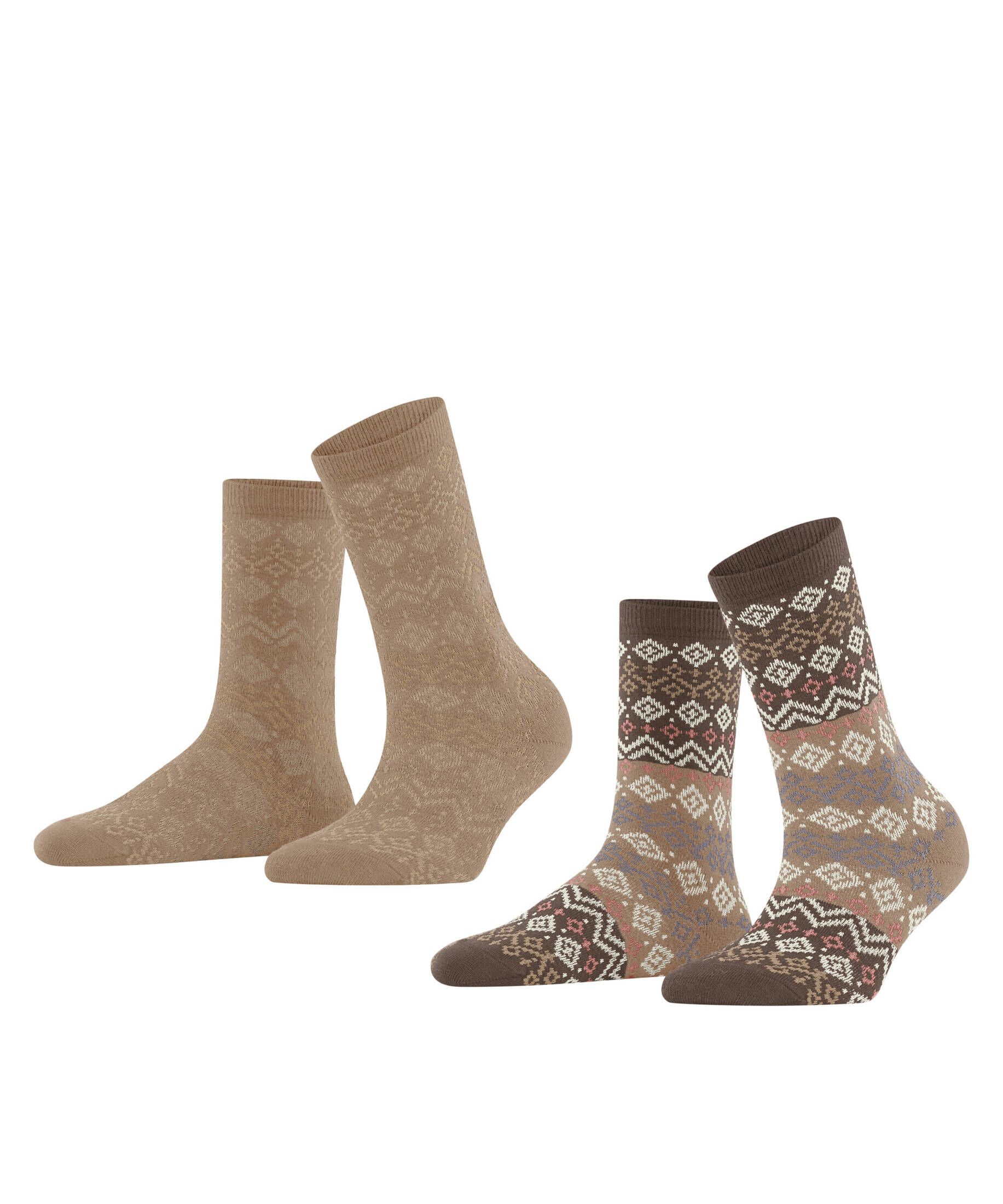 Esprit| Damen Socken Fair Isle  2-Pack