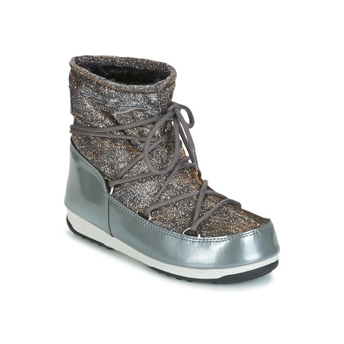 Moon Boot - MOON BOOT LOW LUREX - Gris / Argent