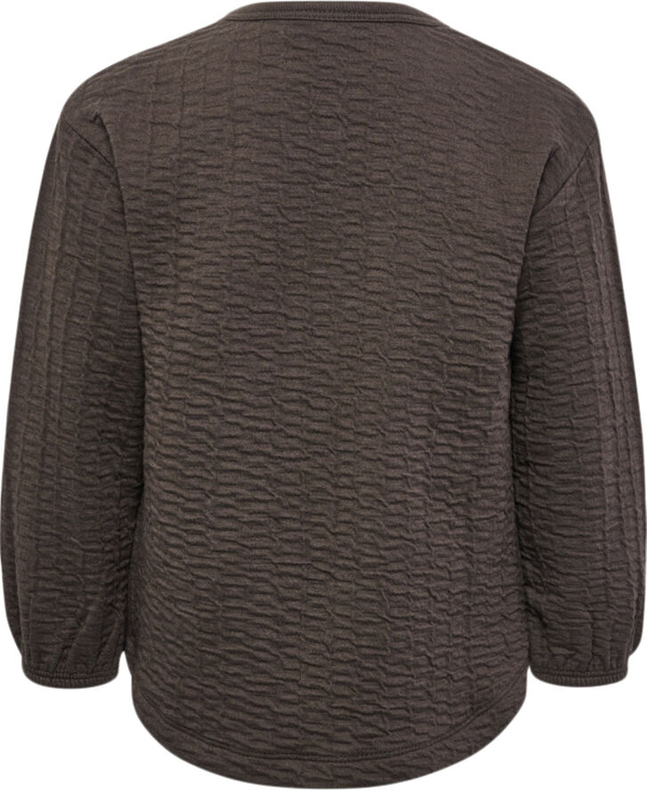 Hummel hmlISSA SWEAT JACKET Chocolate brown