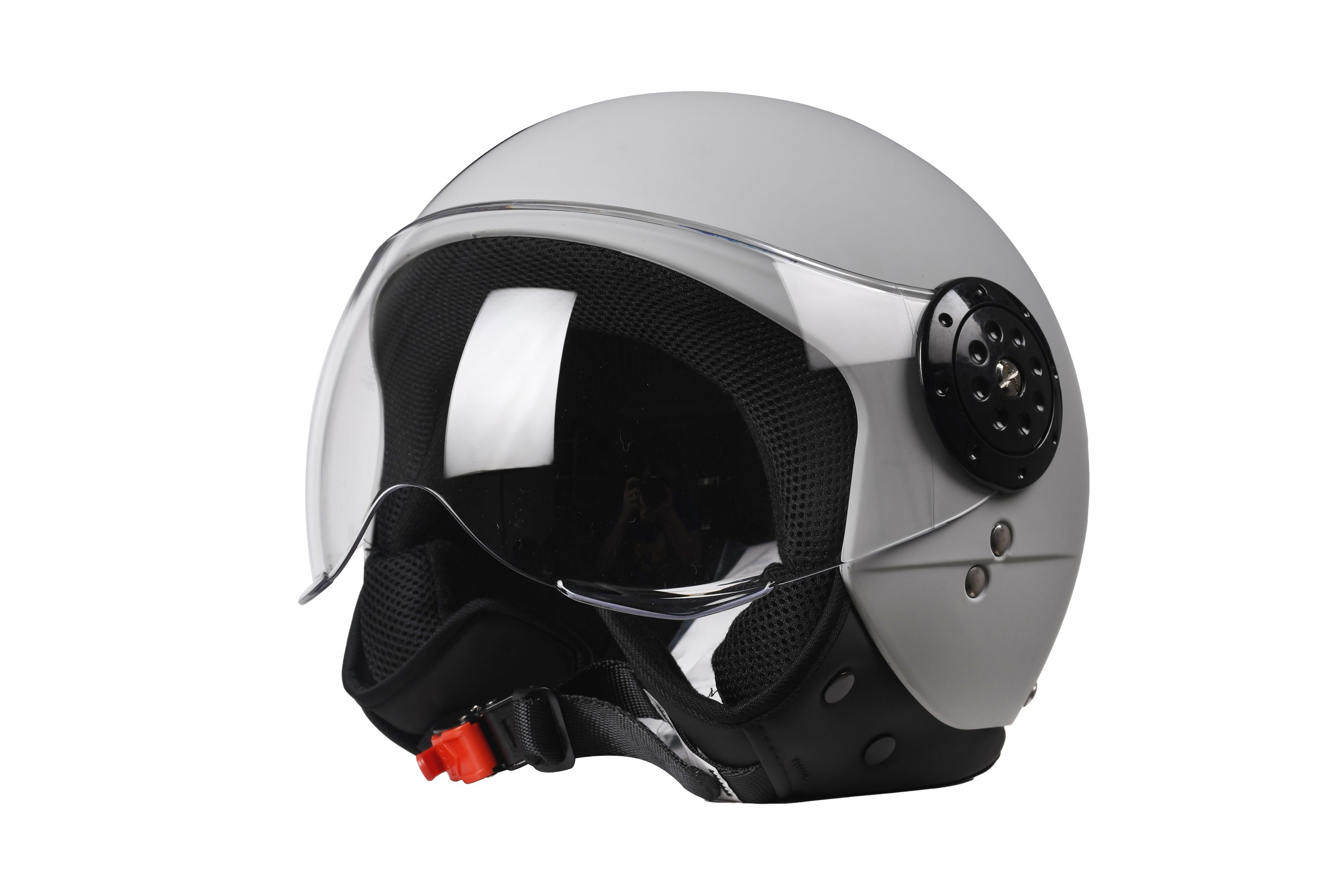 Motorrad Jethelm grau matt Grösse 59/60