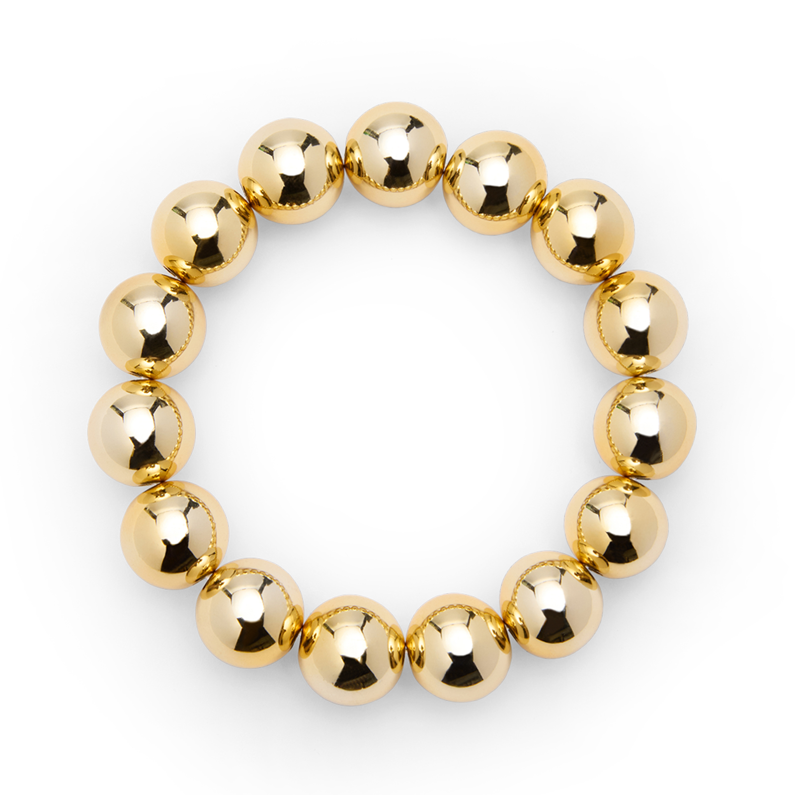 Goudleurige kralenarmband