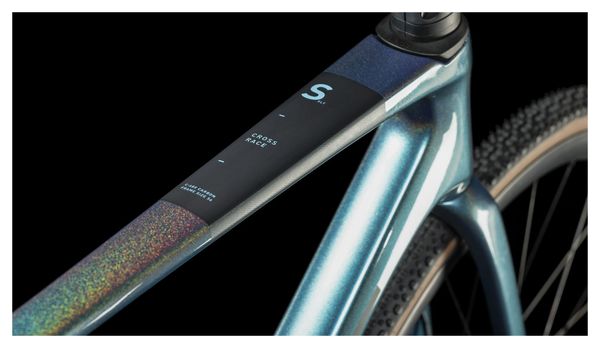 Vélo de Cyclocross Cube Cross Race C:68X SLT Sram Force XPLR eTap AXS 12V 700 mm Bleu Prizm