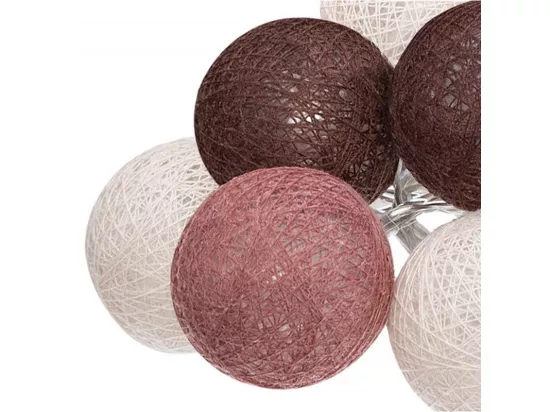 Guirlande led en PVC rose 165cm