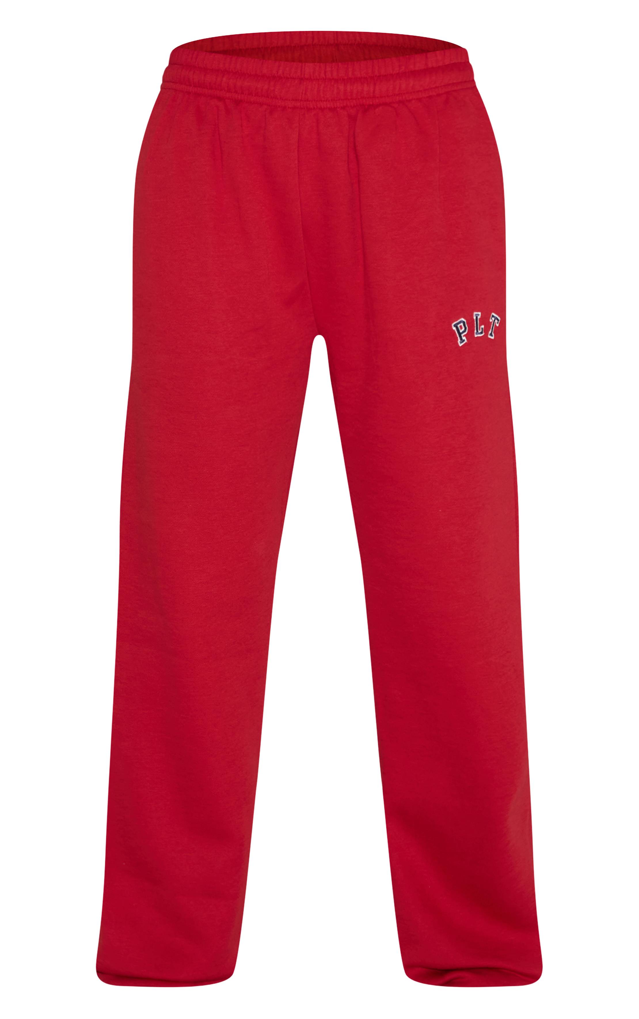 Rouge Pantalon De Jogging À Revers Avec Logo