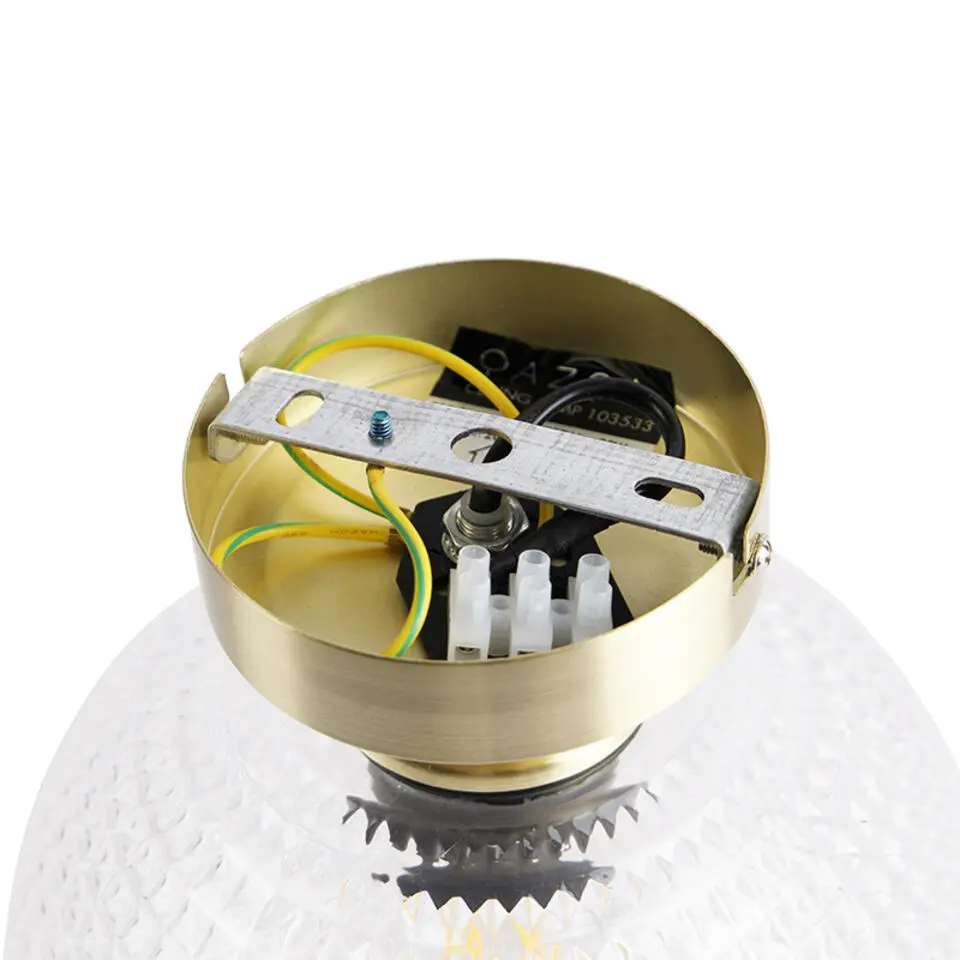 Qazqa plafondlampen sphere goudkleurig e27