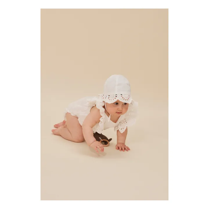 Konges Sløjd Barboteuse Posey Coton Bio | Blanc