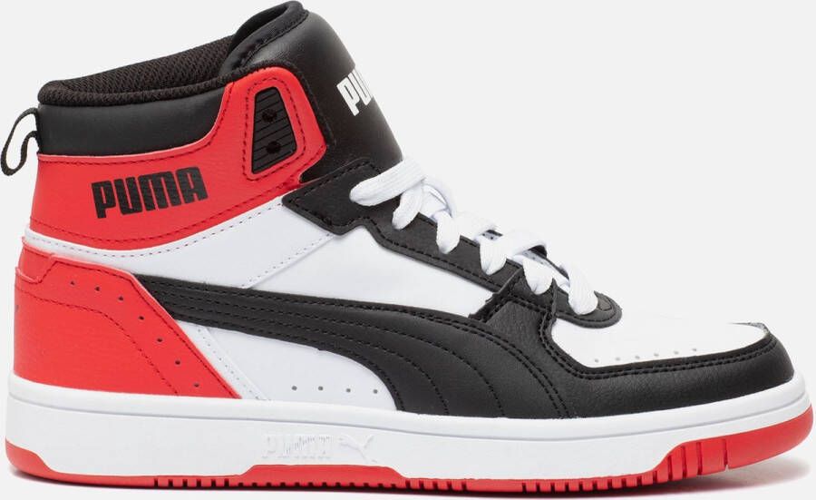 PUMA Rebound JOY Jr Unisex Sneakers White Black HighRiskRed