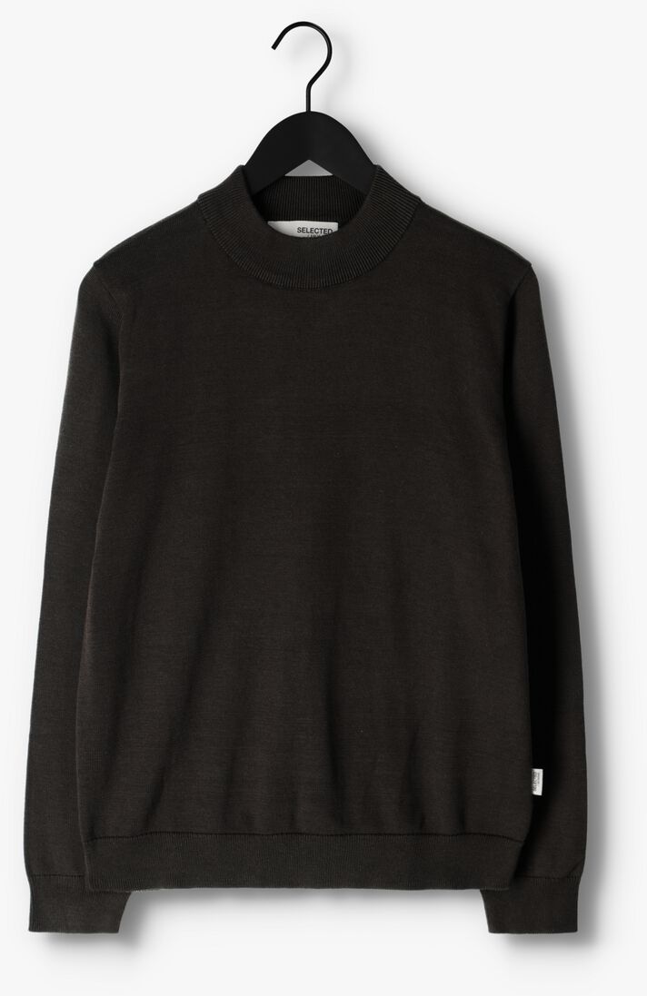 SELECTED HOMME donkergroene selected homme coltrui robert ls knit mock neck