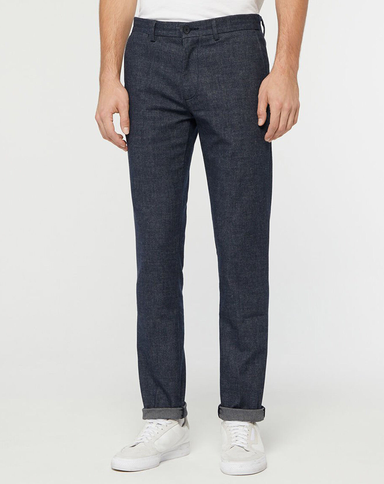 Tommy Hilfiger Pantalon Slim Bleecker Fake Solid Look bleu marine