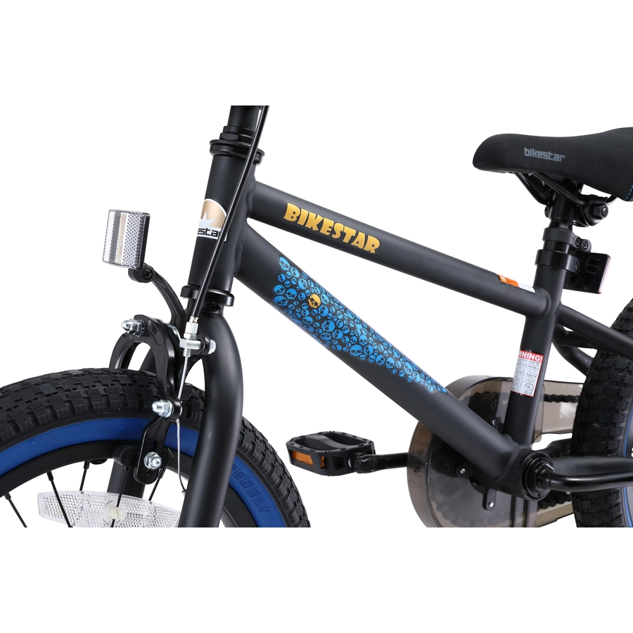 Bikestar Kinderrad 16 Zoll BMX schwarz, blau