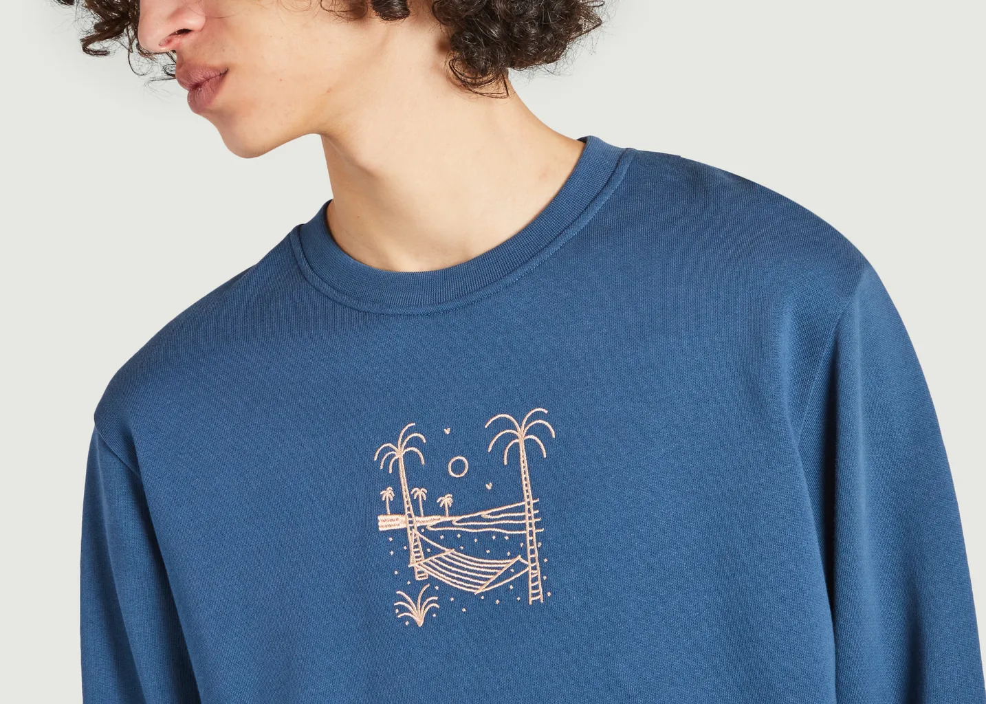 Sweat Hamac en coton bio broderie La Guish Olow