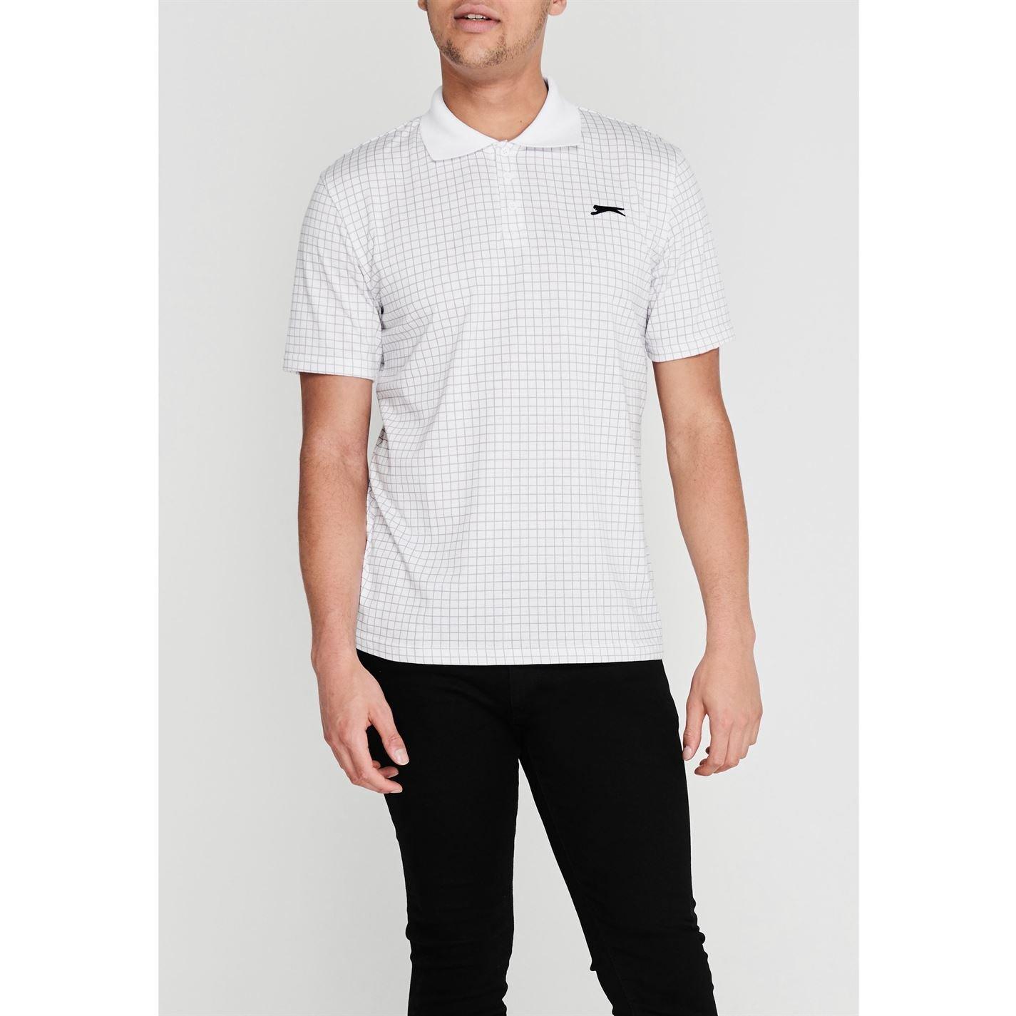 Slazenger Check Golf Polo Mens
