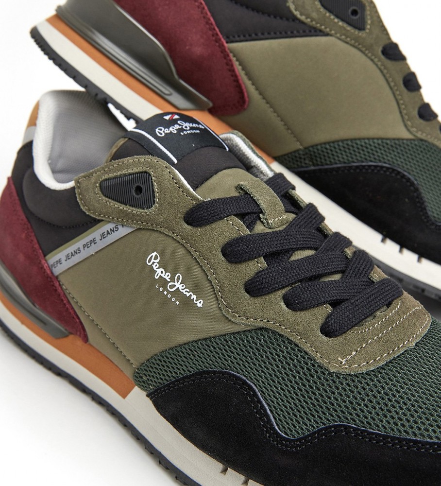 Tênis Pepe Jeans London Forest M de couro verde