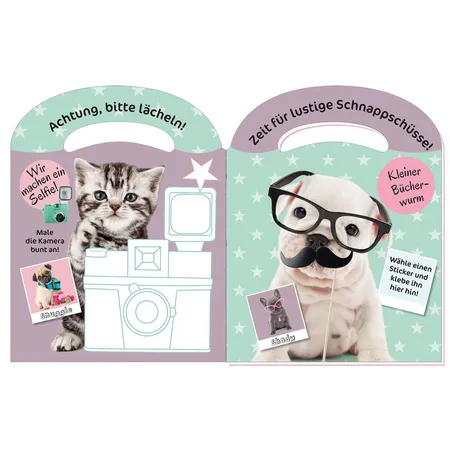 Trötsch Mal und Stickerbuch Meine Tierbabys