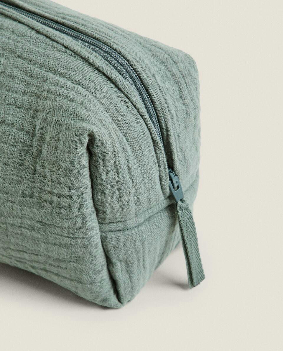 Nécessaire infantil pequena de algodão musselina