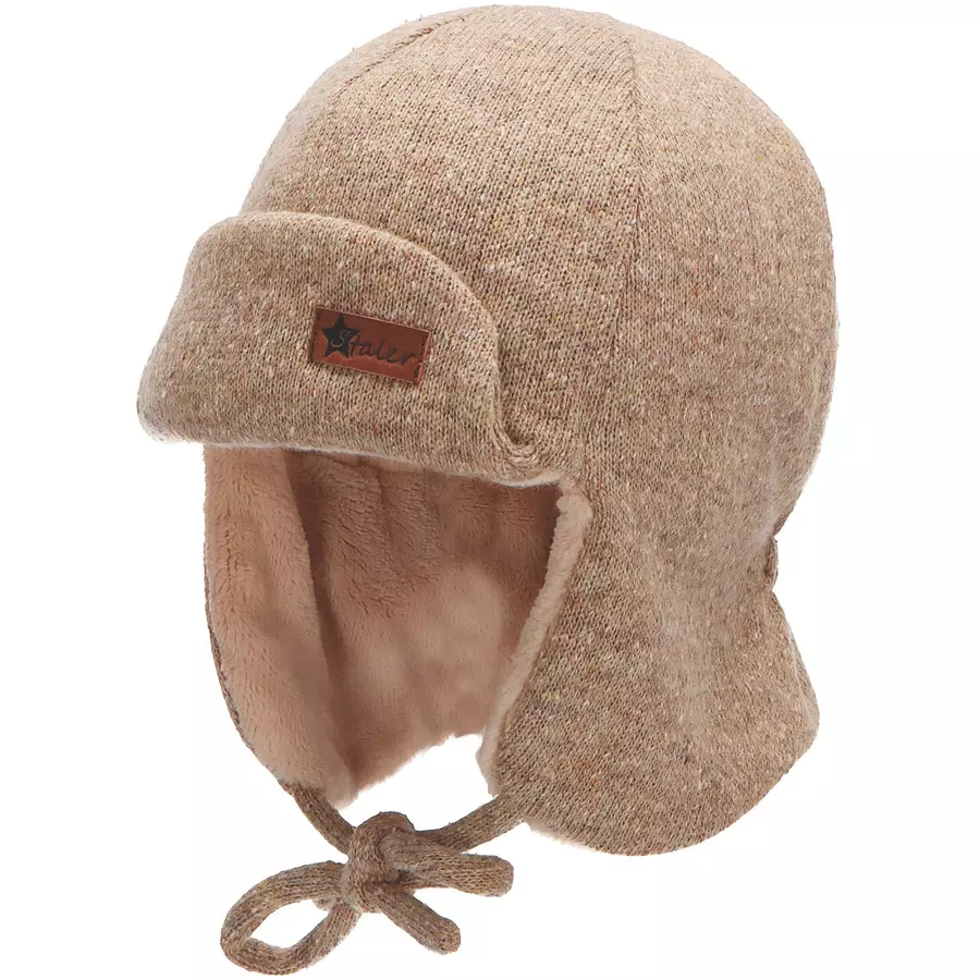 Sterntaler Fliegermütze melange beige