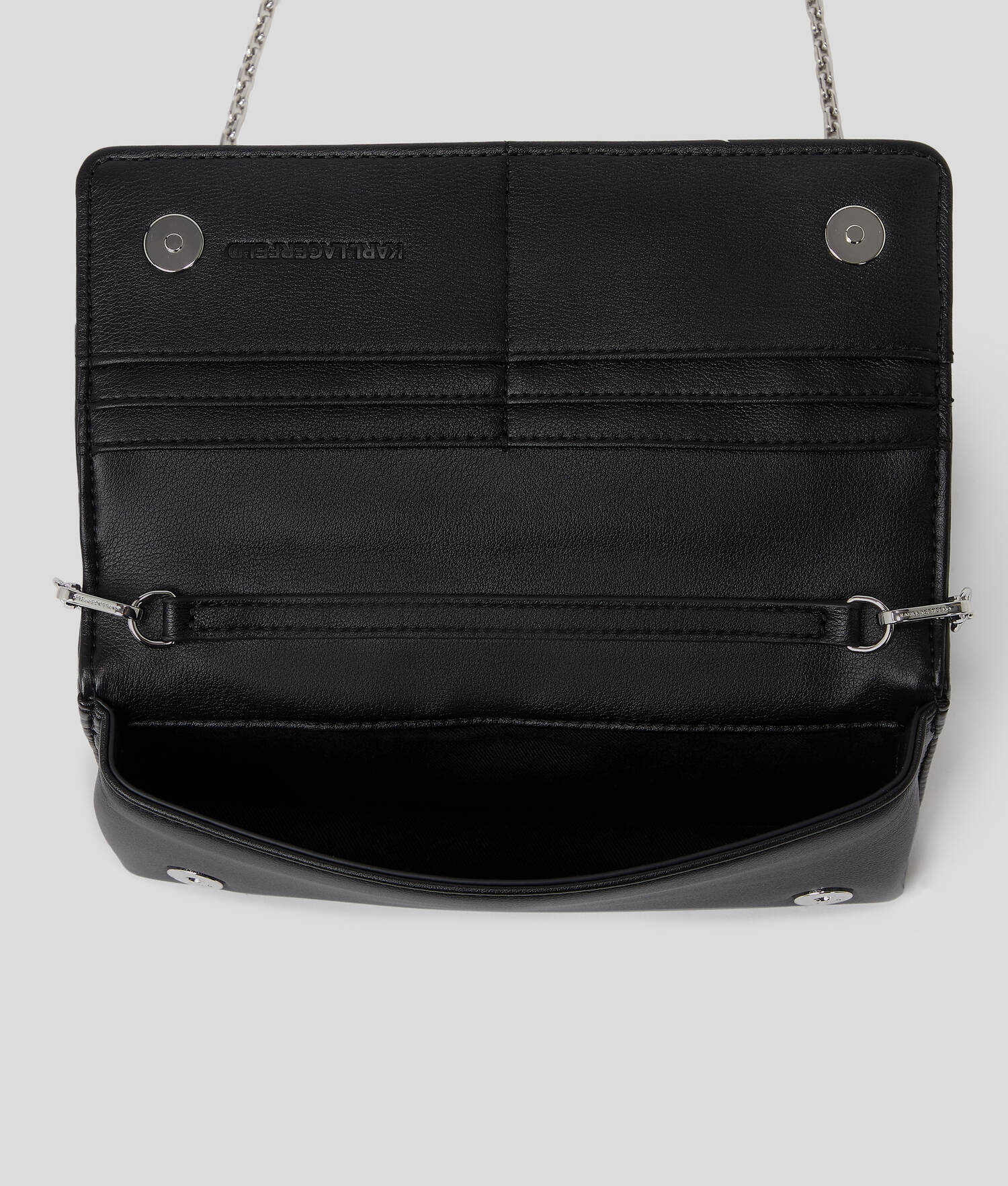 PORTEFEUILLE BANDOULIÈRE K/WEAVE - Noir-Nickel