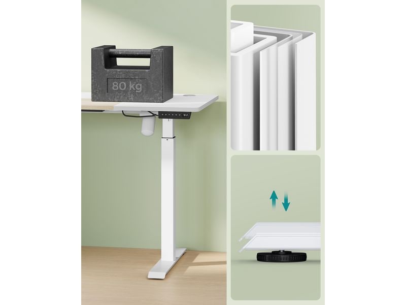 Songmics Stehtisch 120 x 60 cm, höhenverstellbar Bürotisch