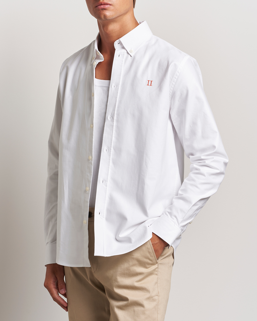 Les Deux Konrad Contrast Oxford Shirt White