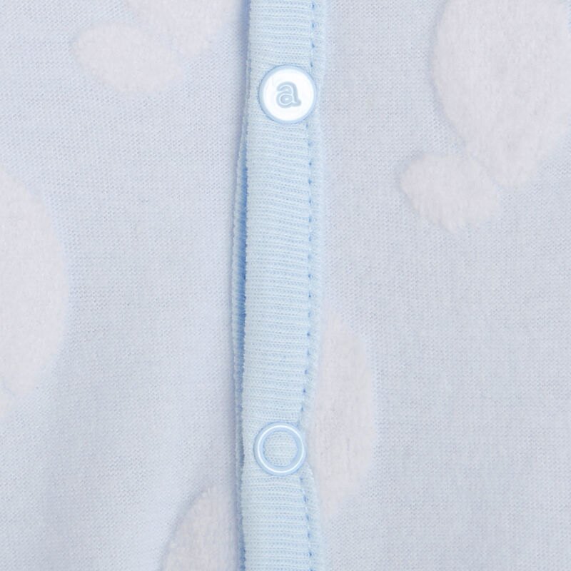 Pyjama bébé en velours effet dévoré bleu Absorba Bleu